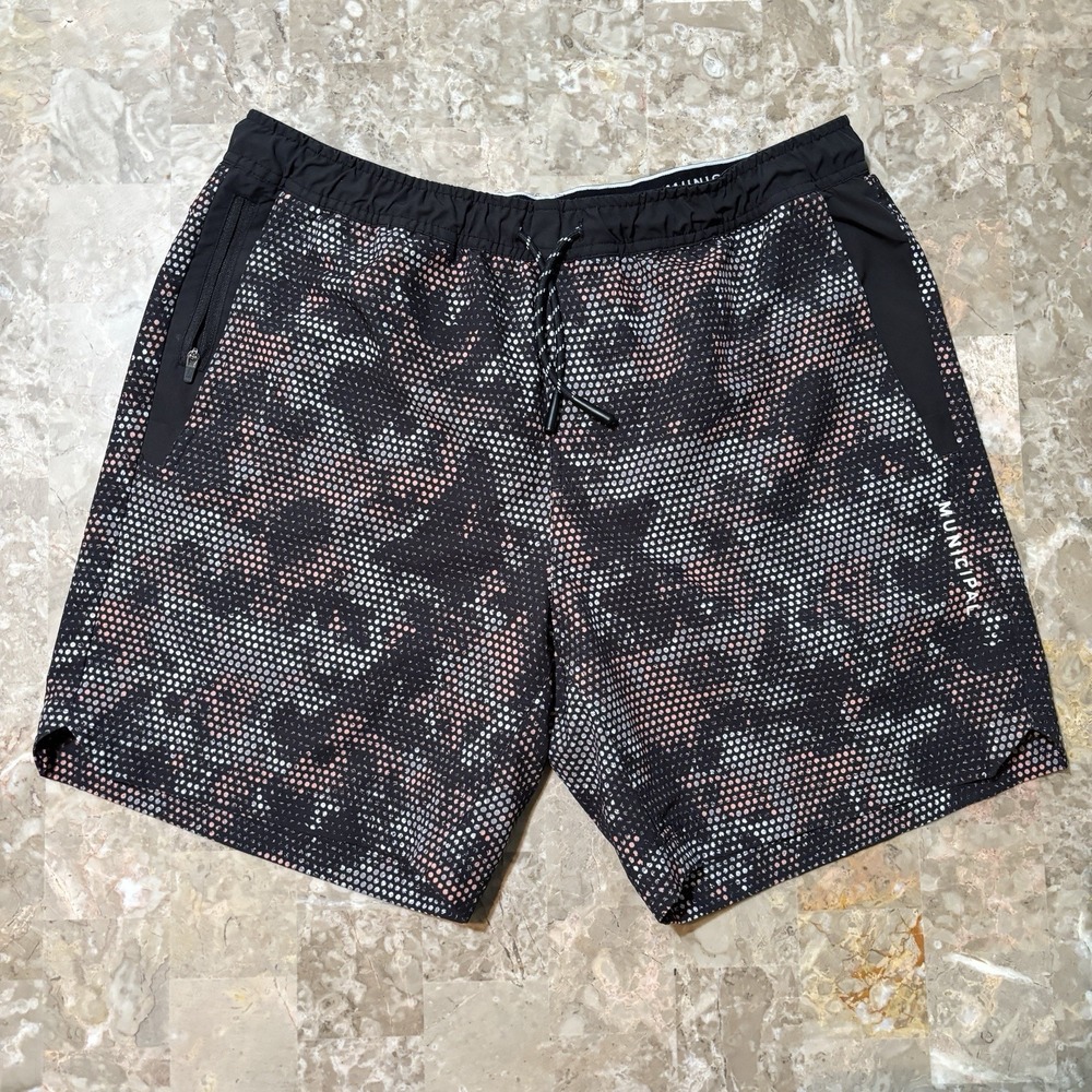 Municipal Shorts Mens Medium Grey 4 AM Training Club 7" Woven Gym Running